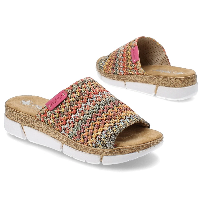 Šľapky Rieker - V2369-90 Multi Kolorowe