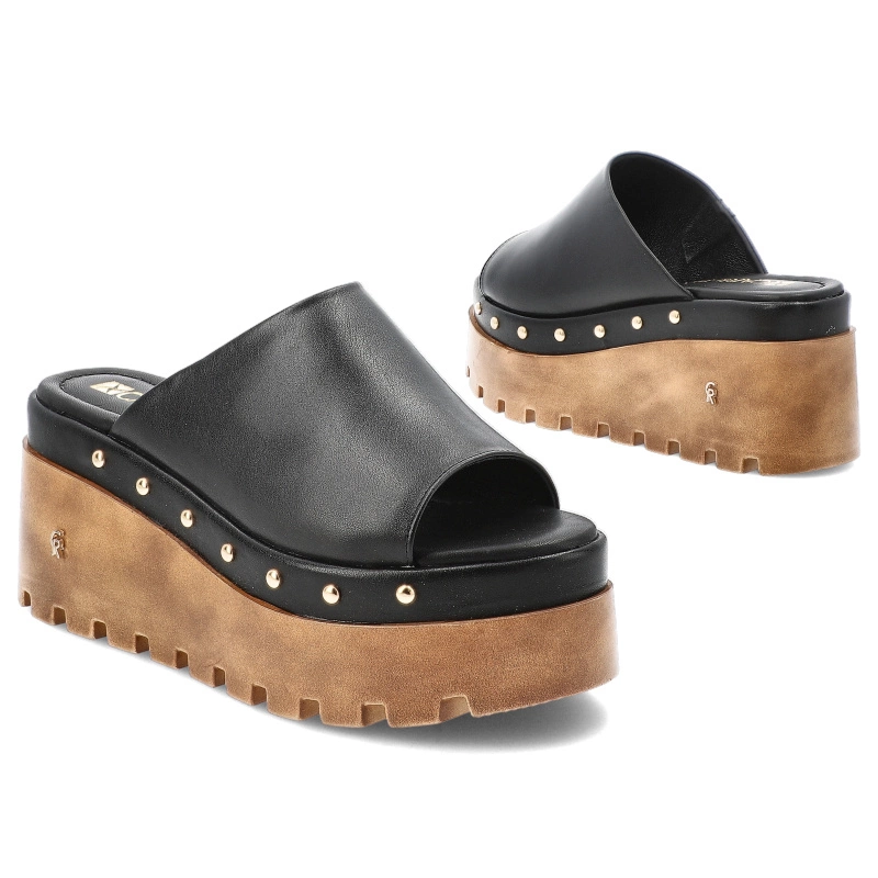 Šľapky CARINII - B10048_-E50-000-000-G06 Czarny