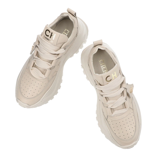 Tenisky Chebello - 4583_-157-000-PSK-S367 Beżowy