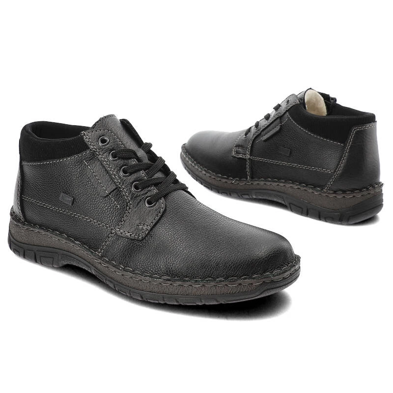 Šnúrovacie Členkové Topánky Rieker - 05102-00 Black