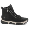 Šnúrovacie Členkové Topánky RIEKER - 45920-01 Black