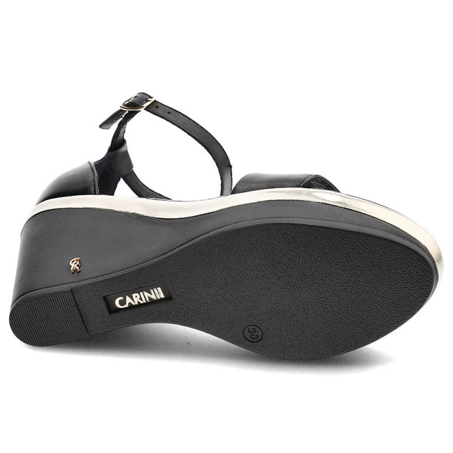 Sandále Carinii - B8712_-E50-000-000-D72 Czarny