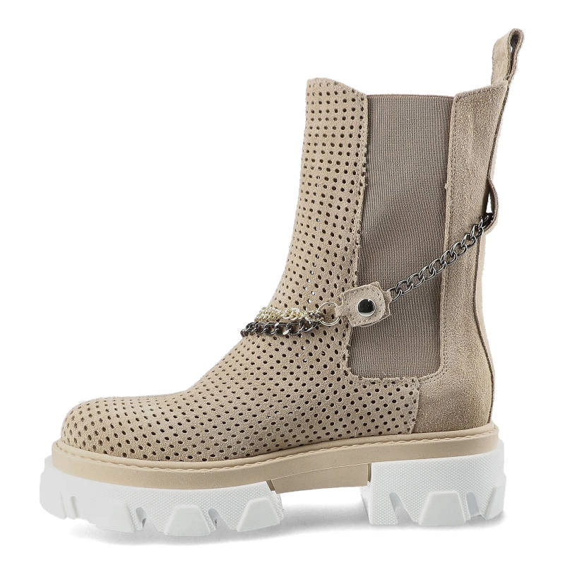 Členkové Topánky Carinii - B7023_-O17-000-000-E37 SDWE1553/1 Beż