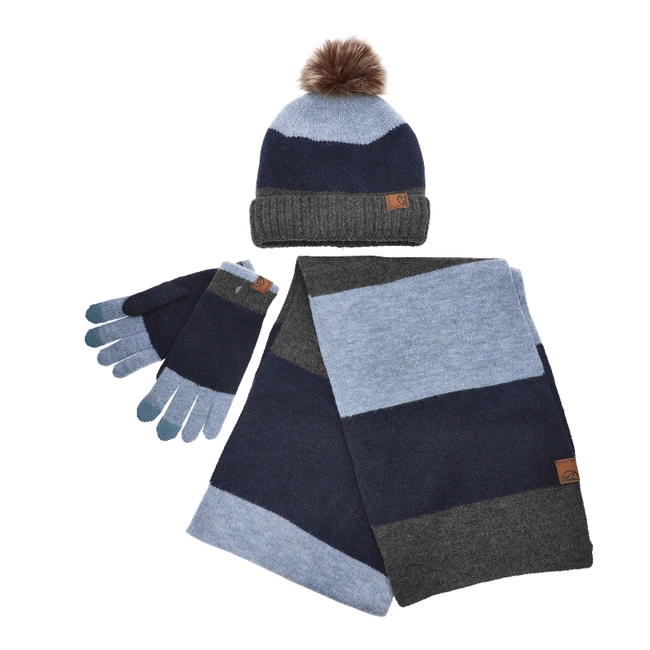Set: Čiapka, Rukavice, Šál Pepe Moll - 242802 Pack Navy