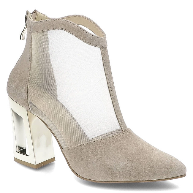 Členkové Topánky Damiss - DS-595/8 Cappucino Zamsz