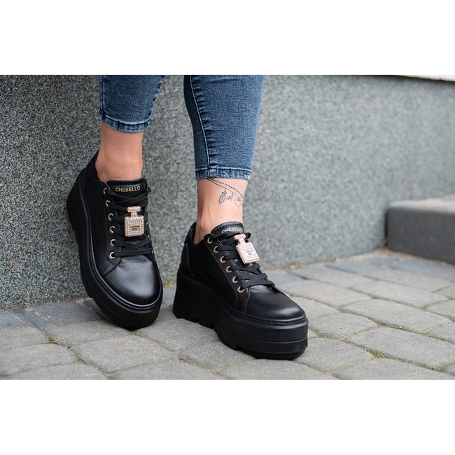 Tenisky Chebello - 4426_-002-000-PSK-S332 Czarny