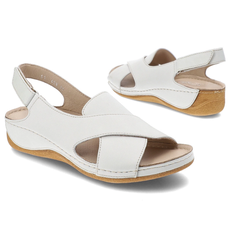 Sandále Pollonus - 5-1628-002 Avorio Perfo