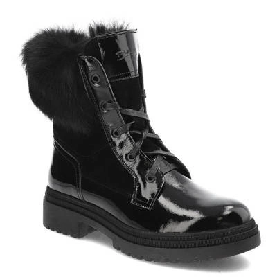 Členkové Topánky Pollonus - 5-1453-002 Czarny Naplak+Welur