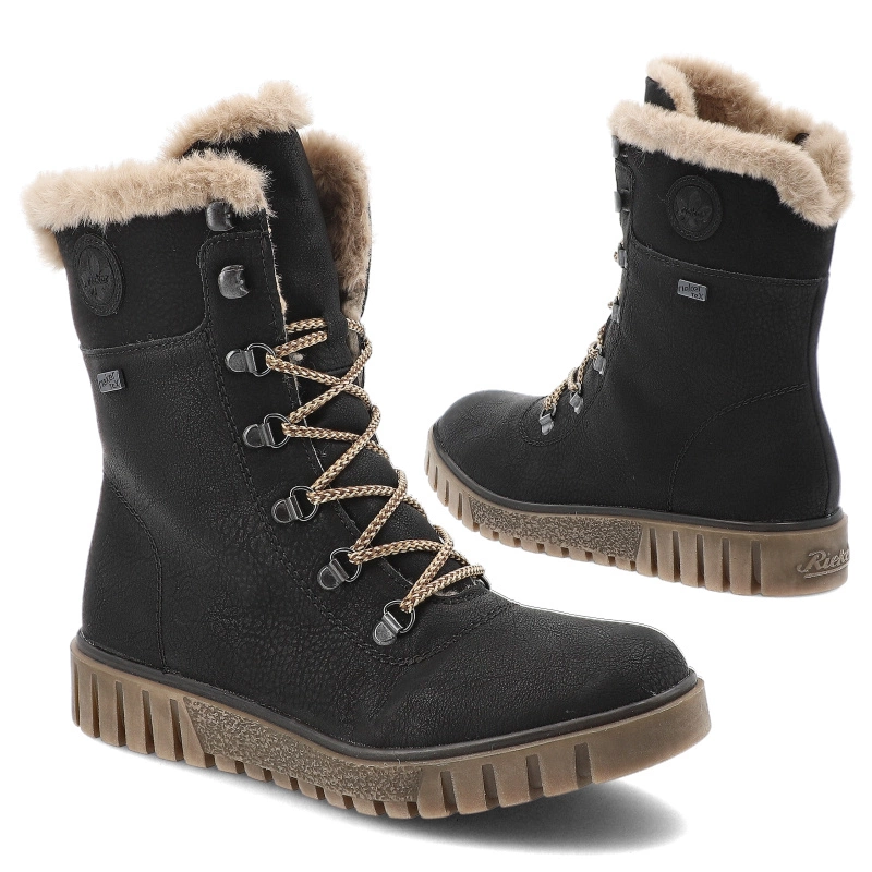 Botki RIEKER - Y3424-00 Black