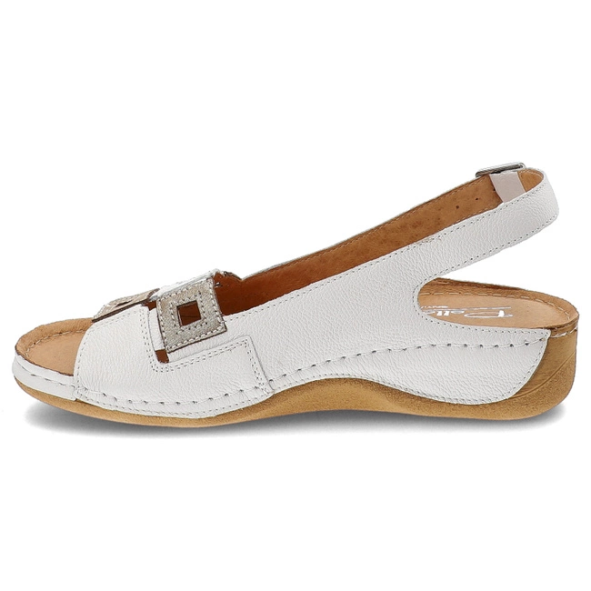 Sandále Pollonus - 5-1162-028 Biały Verona+Grid