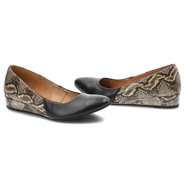 Lodičky Maciejka - 01995-32/00-1 Czarny/Beż Boa