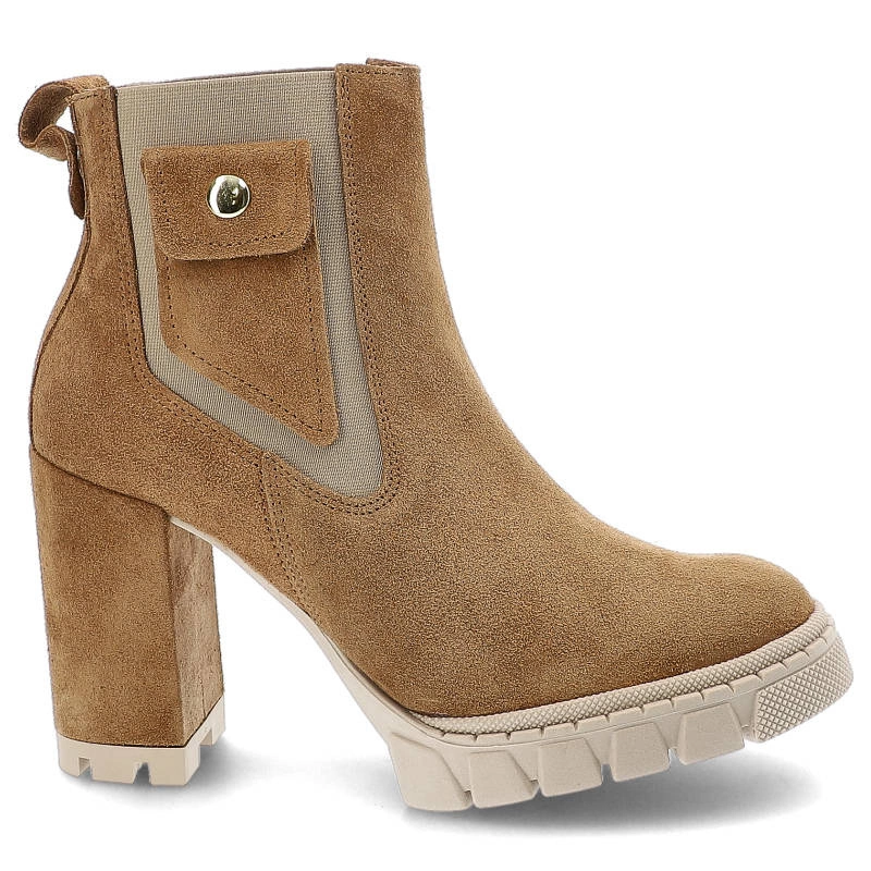 Členkové Topánky Damiss - DS-641/2/A Koniak Welur