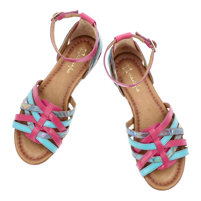 Sandále MACIEJKA - 06974-39/00-1 Róż+Niebieski