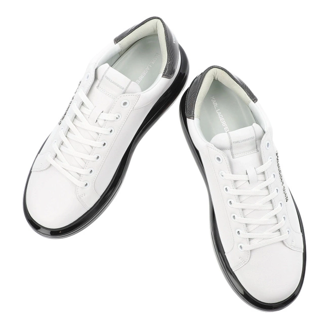 Tenisky KARL LAGERFELD - KL52625 010 White Lthr w/Black