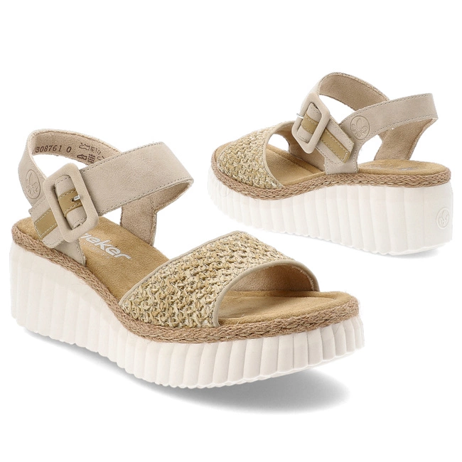 Sandále RIEKER - 69176-62 Beige
