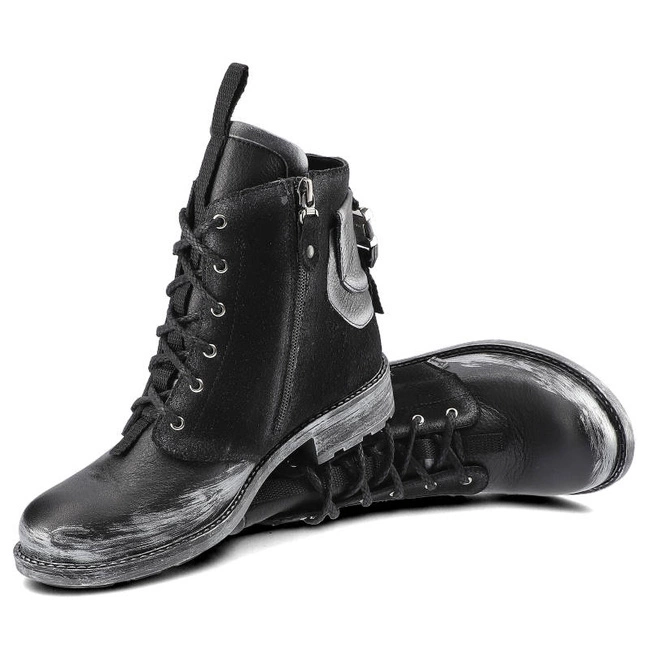 Šnúrovacie Členkové Topánky Maciejka - 04690-01/00-3 Czarny