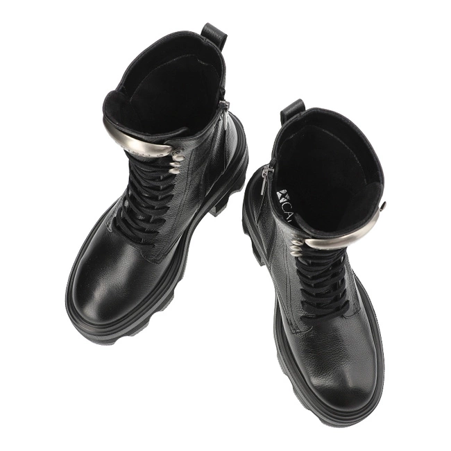 Členkové Topánky Carinii - B9922_-J23-000-000-G67 Czarny Savage 04 Pł12