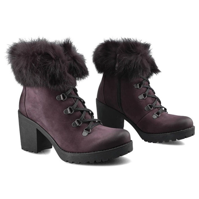 Členkové Topánky Lemar - 60178 S.Burgund/Królik