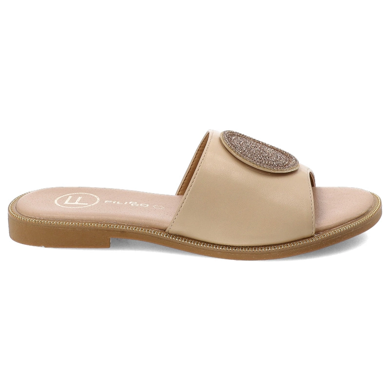 Šľapky Filippo - DK6217/24 BE Beżowy