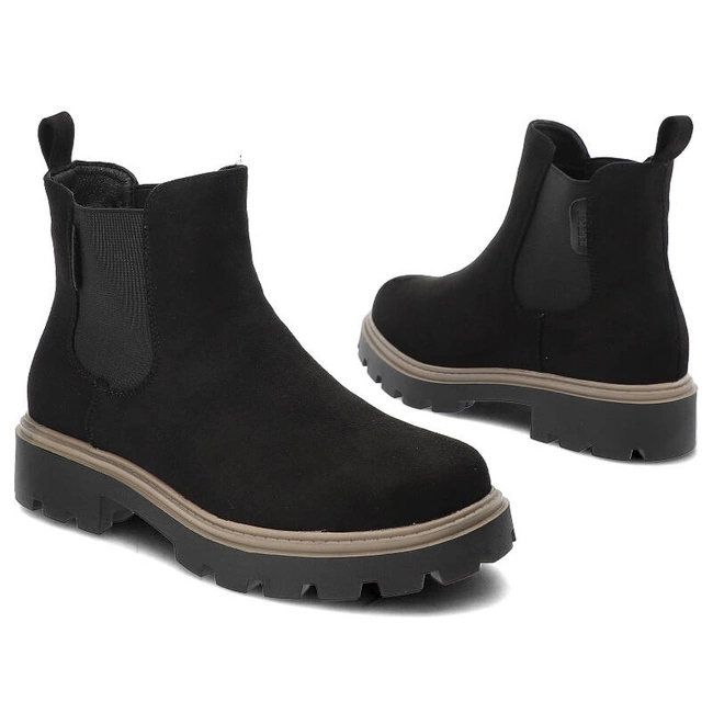 Členkové Topánky Chelsea Big Star - MM274372 Czarny