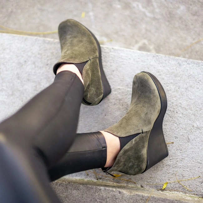 Členkové Topánky Karino - 0977/066-F Zielony/Welur