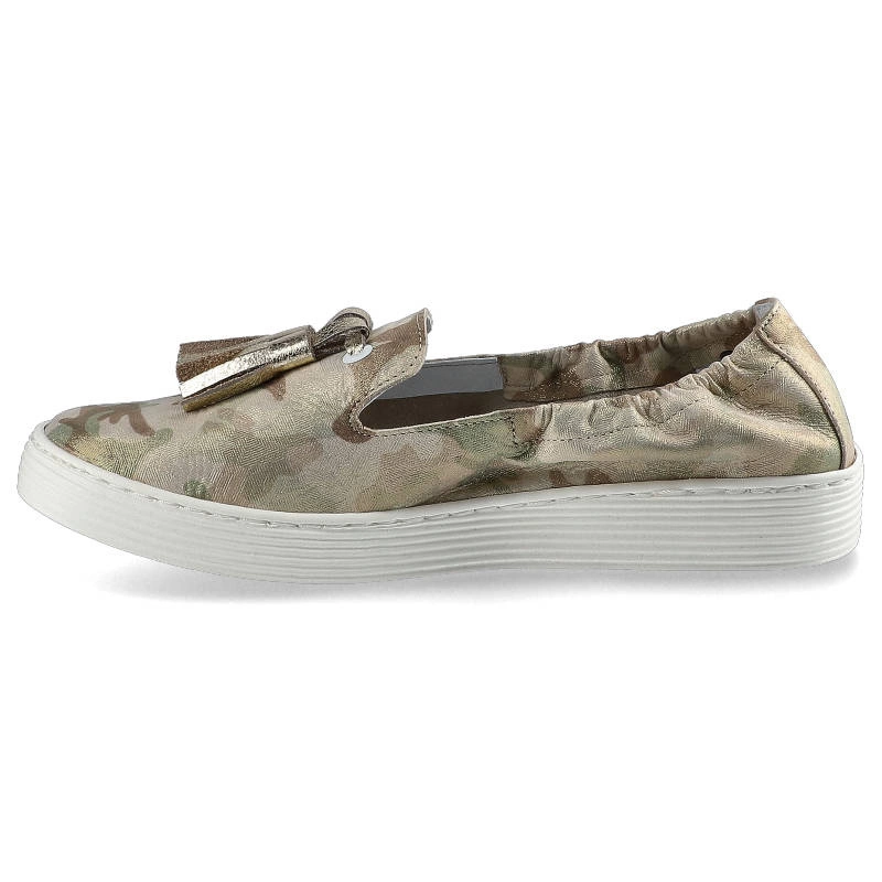 Mókazíny Lemar - 10077 Moro Beż+Złoto