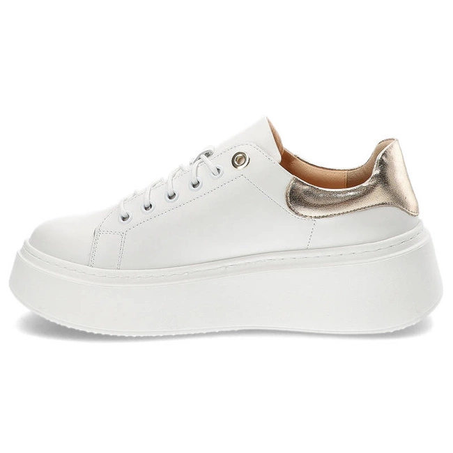 Tenisky Damiss - DS-719 Białe Lico/Złoto