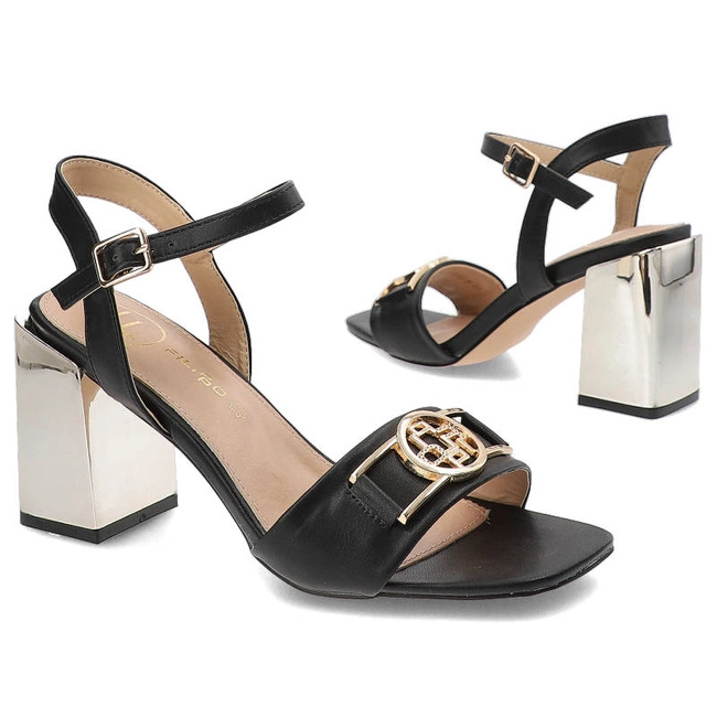 Sandále Filippo - DS4502/23 BK Czarny