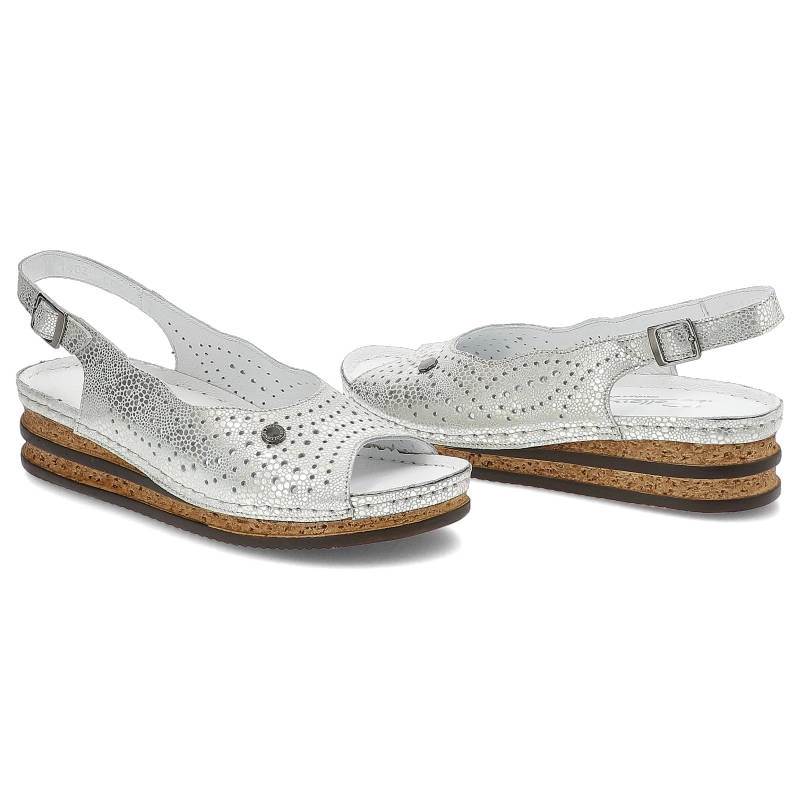 Sandále Pollonus - 5-1403-004 Oczka Srebro_BI
