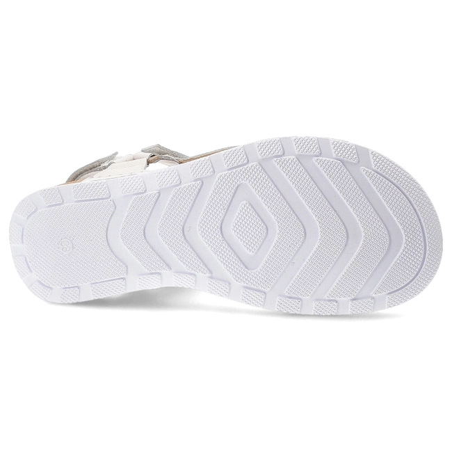 Sandále WASAK - 0782 Biały Groszek