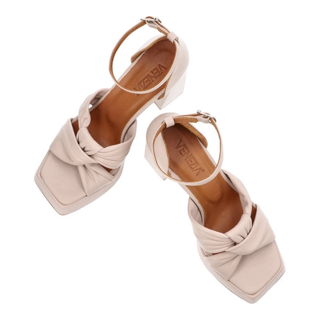 Sandále Venezia - 160S23352 Pudra Różowy