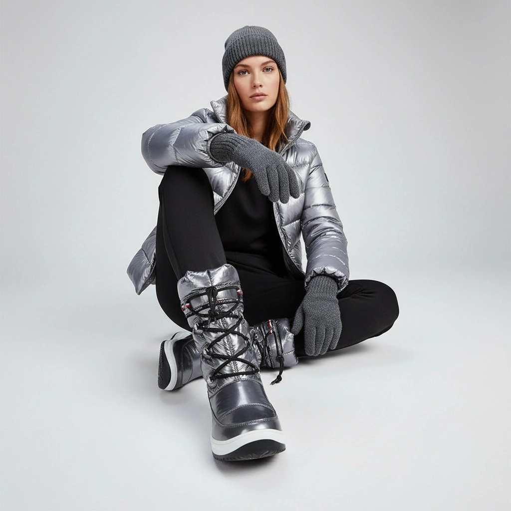 Snehule Tommy Hilfiger - T3A6-32035-1240918 Dark Silver 918