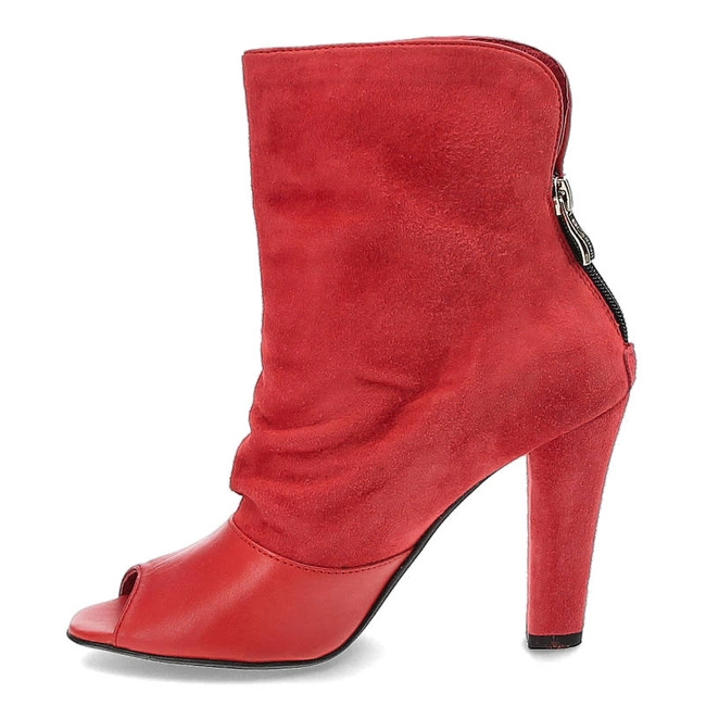 Členkové Topánky Carinii - B3356_-F37-B98-000-955 Suede 0336/Oassi Rosso