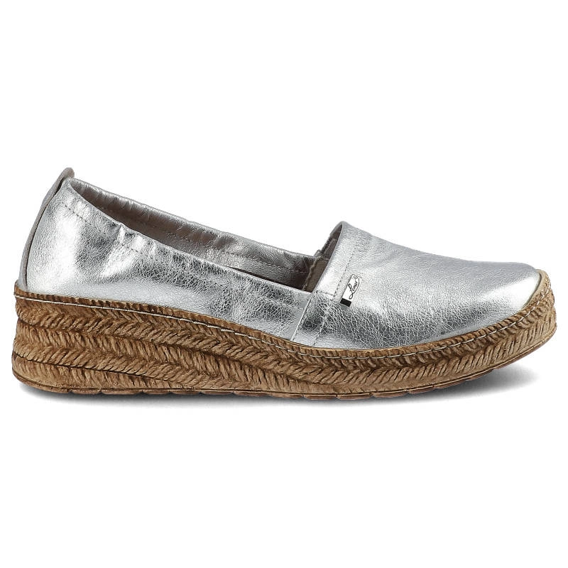 Espadrilky Lemar - 10125 Kryształ Srebro