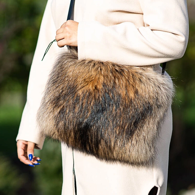 Kabelka Luka-Pelli - T13-3 Mufka Z Naturalnym Futrem Z Jenota