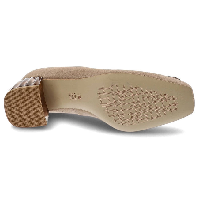 Lodičky Espirito - C-1198/7 Beż Zamsz/Ozdoba