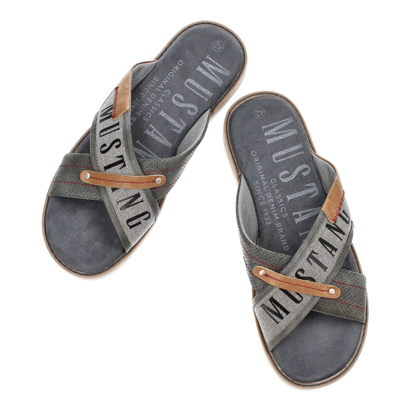 Šľapky Mustang - 4152-705-20 Dunkelgrau