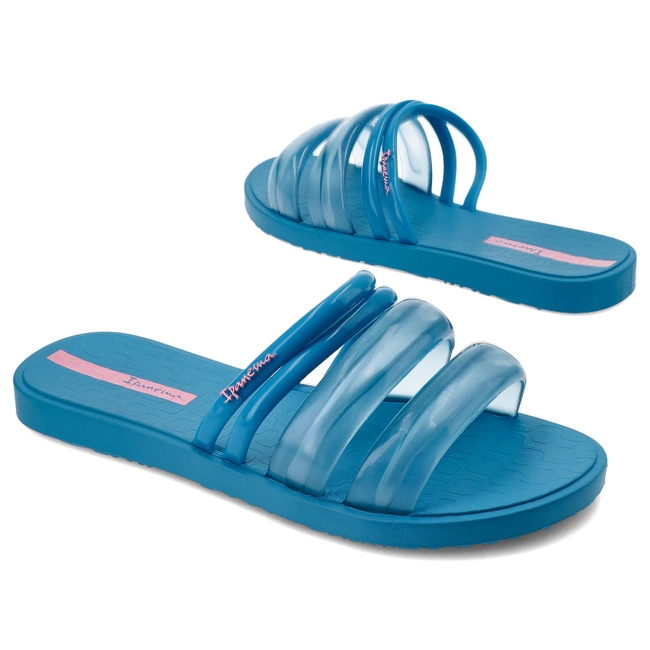 Šľapky Ipanema - 26727 Puffer Tiras Fem AQ182 Blue/Pink