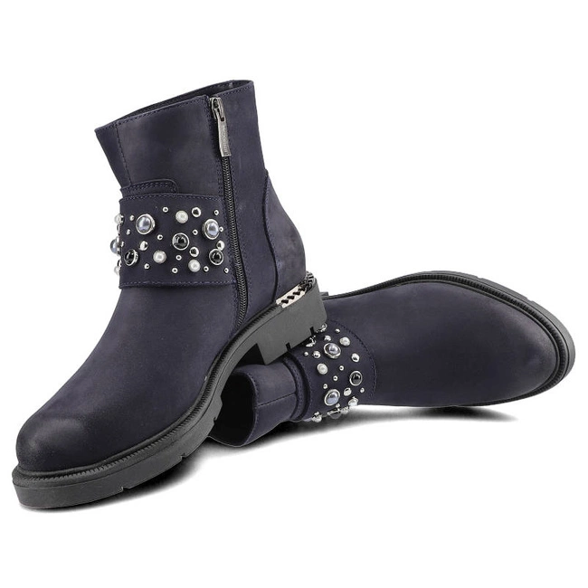 Členkové Topánky Carinii - B4483_-M07-000-POL-D06 Granat