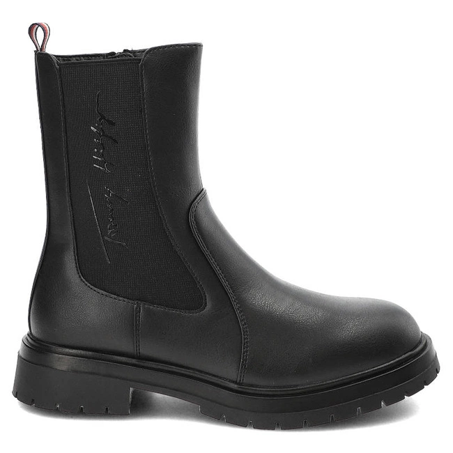 Členkové Topánky Tommy Hilfiger - T3A5-32378-1355999-Chelsea Boot Black 999