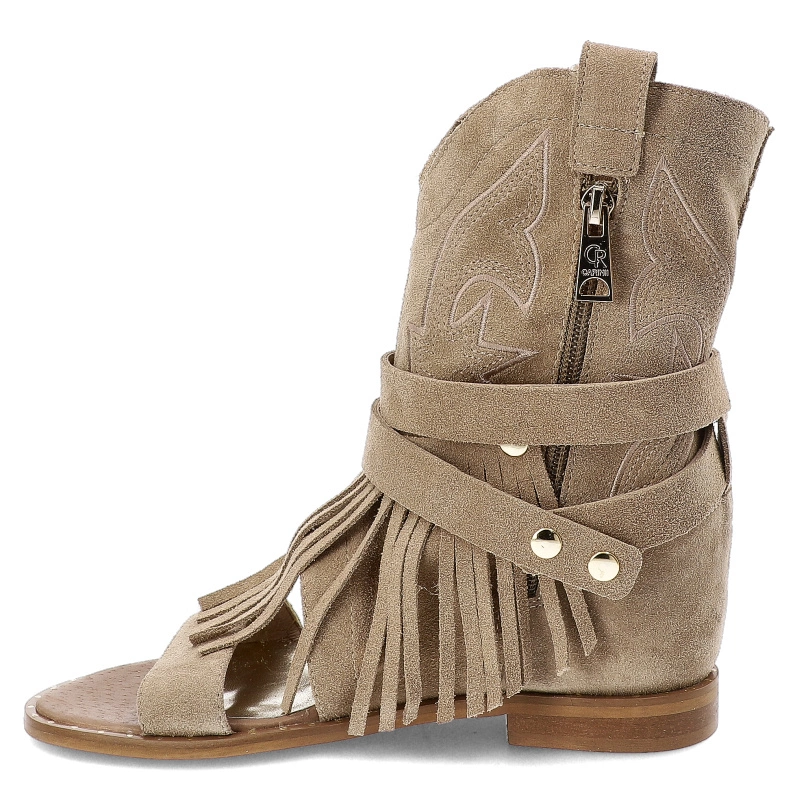 Členkové Topánky Carinii - B9573_-O17-000-000-B89 Beż