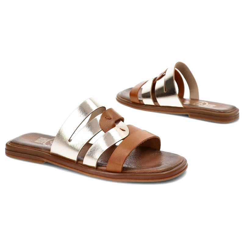 Šľapky Lemar - 40318 Bf.Brąz+Bf.Złoto