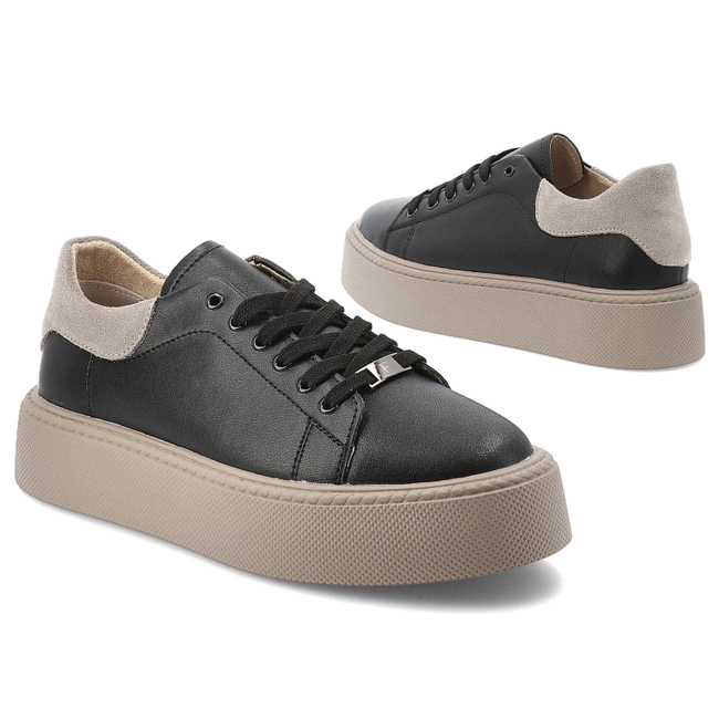 Tenisky FILIPPO - DP6119/25 BK BE Czarny Beżowy