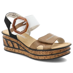 Sandále RIEKER - 68176-64 Beige Combination