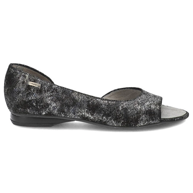 Poltopánky Maciejka - 0554-35/00-5 Czarny/Srebrny Nalot