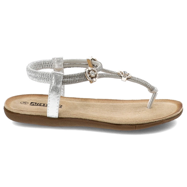 Sandále Artiker - 54C1321 Srebrny