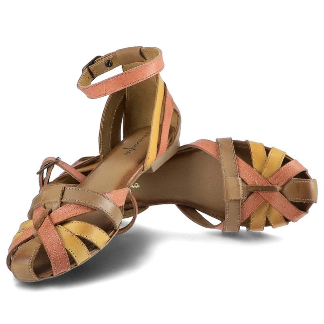 Sandále Maciejka - 01924-18/00-8 Pomarańczowy/Rudy