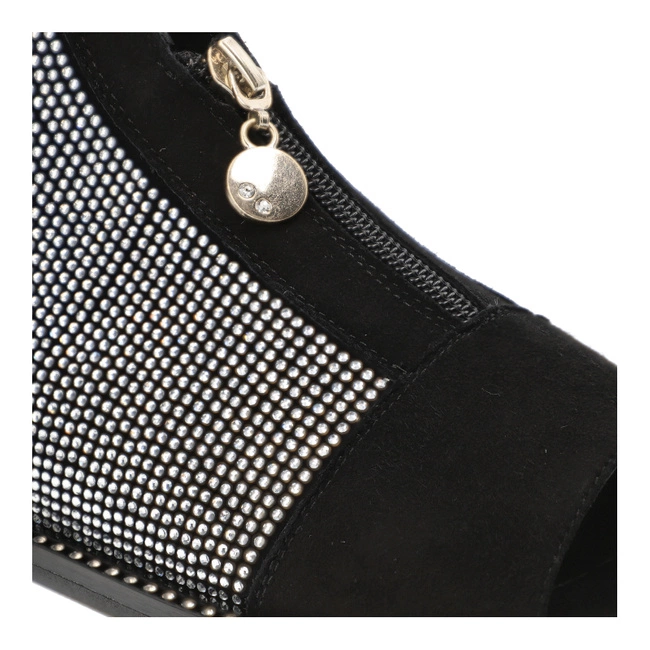 Sandále Chebello - 4416_-037-000-PSK-S130 Czarny Zamsz