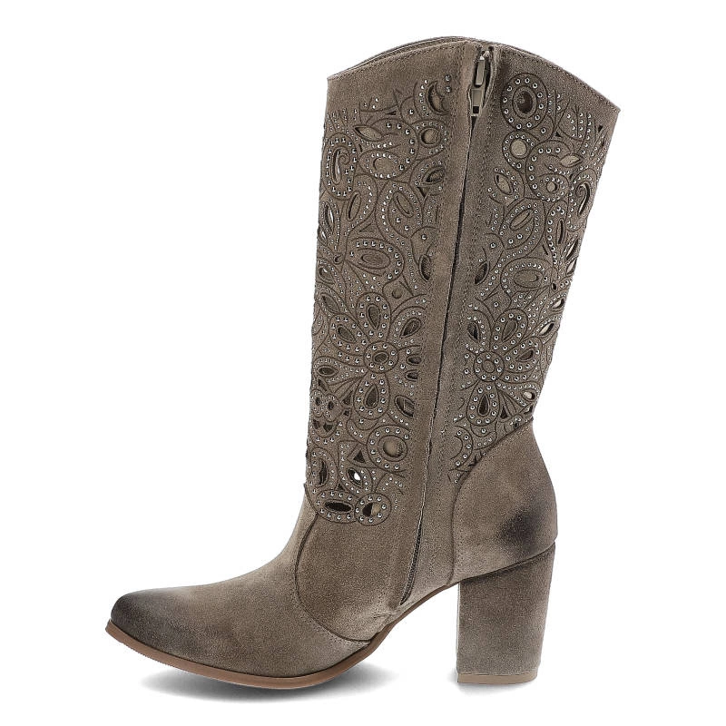 Kovbojky Exquisite - 1289 Taupe Welur