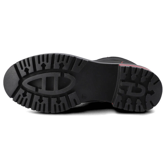 Členkové Topánky Lemar - 60272 Czarny/Floter Czerwony